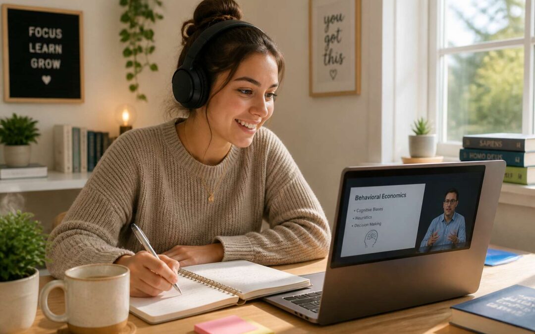 Distance education courses let you study anywhere, anytime.